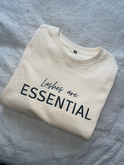 Lashes are ESSENTIAL sweater